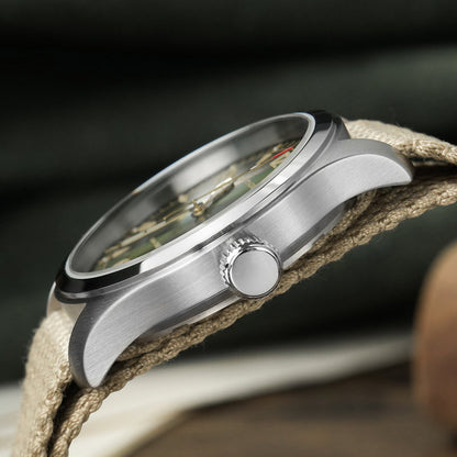 ★11.11 Sale★Militado 38mm Sapphire Crystal Field Watch ML08 Grey Dial