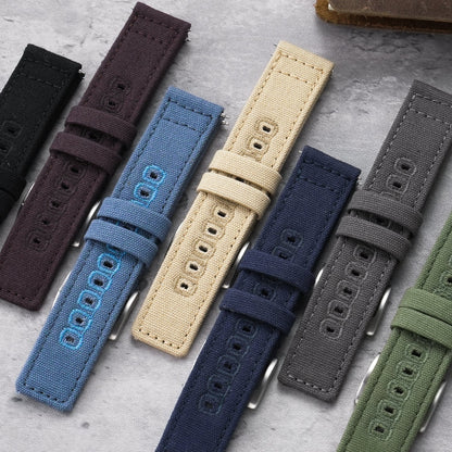 New Arrival Canvas Watch Strap Vintage Watch band 20mm 22mm