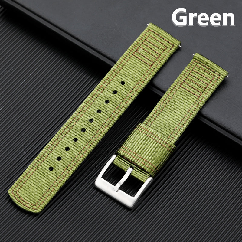 Premium Quality Nylon Fabric Strap for Military Watch 20mm 22mm