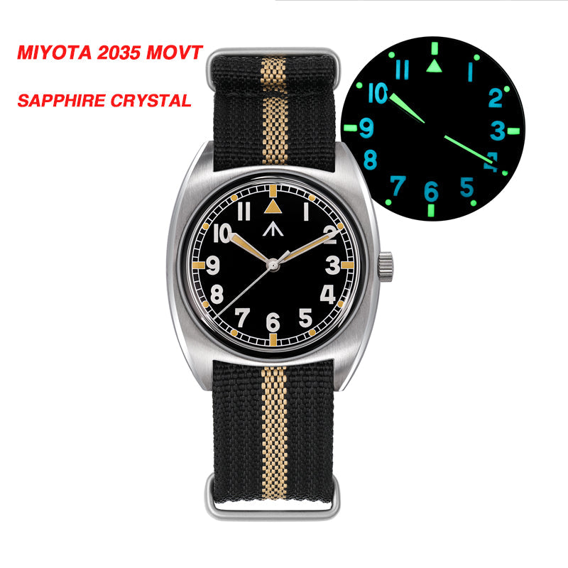 ★New Released★Militado Vintage 36mm Military Watch W10 Remake ML17