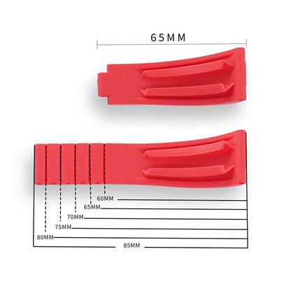 Cut-to-Size TPU Rubber Watch Band 20mm 22mm Buckle Optional