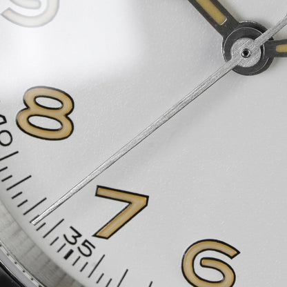 ★11.11 Sale★Militado VH31 38mm Sapphire Crystal Field Watch ML08 White Dial