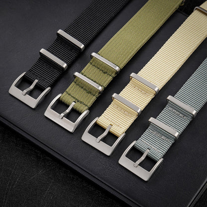 High Quality Nylon Watch Band Sandblast Buckle 19mm