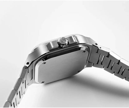 San Martin Square Watch SN0074G 40mm PT5000 Sw200  Automatic 10 Bar BGW-9 Lume