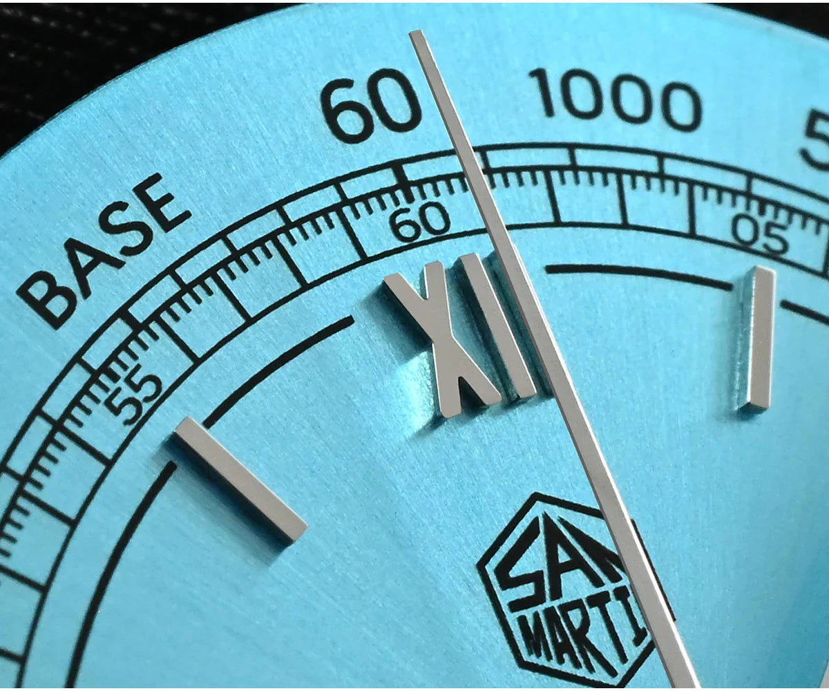 San Martin Men Quartz Watch VK64 Chronograph 38mm SN0101  Sapphire Glass Quick Release Strap 5bar