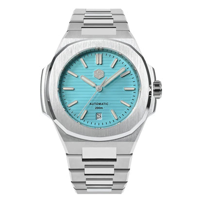 San Martin Nautilus MOD SN0075G 43mm Sw200  PT5000 Automatic AR Sapphire 20 ATM BGW-9
