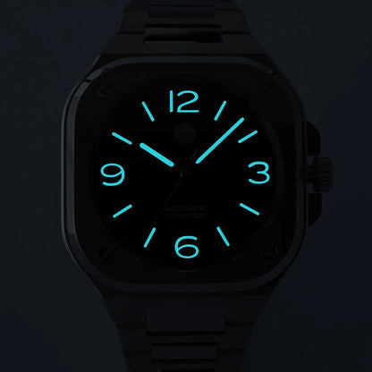 San Martin Square Watch SN0074G 40mm PT5000 Sw200  Automatic 10 Bar BGW-9 Lume