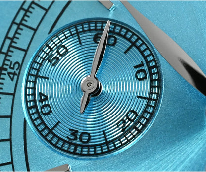 San Martin Men Quartz Watch VK64 Chronograph 38mm SN0101  Sapphire Glass Quick Release Strap 5bar