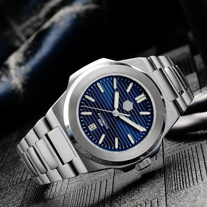 San Martin SN0076 42mm PT5000 Sw200 Automatic Dress Watch 20bar AR Sapphire BGW9 Lume