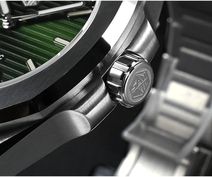 San Martin Nautilus MOD SN0075G 43mm Sw200  PT5000 Automatic AR Sapphire 20 ATM BGW-9