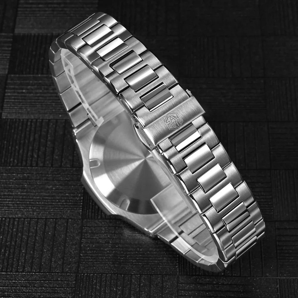 San Martin SN0076 42mm PT5000 Sw200 Automatic Dress Watch 20bar AR Sapphire BGW9 Lume