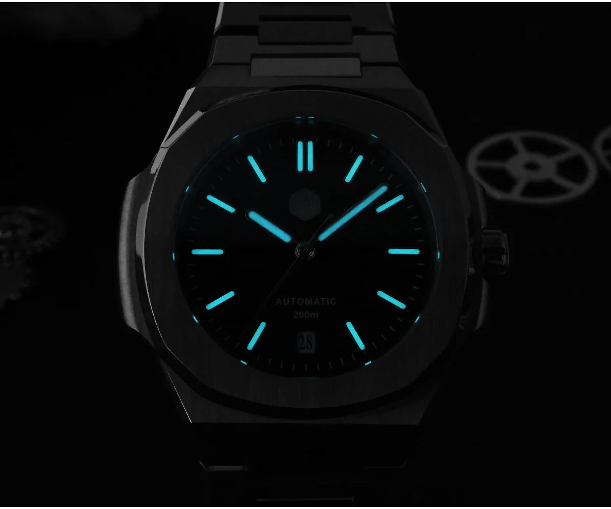 San Martin Nautilus MOD SN0075G 43mm Sw200  PT5000 Automatic AR Sapphire 20 ATM BGW-9