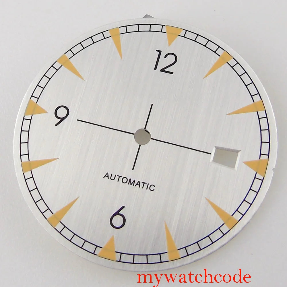 33.5mm Watch Dial Hands Replacement For NH35A NH36A Movement Luminous Marks