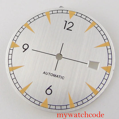 33.5mm Watch Dial Hands Replacement For NH35A NH36A Movement Luminous Marks