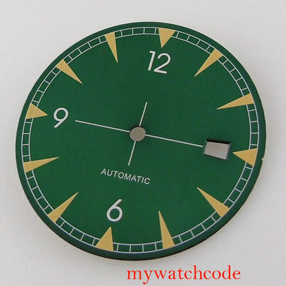 33.5mm Watch Dial Hands Replacement For NH35A NH36A Movement Luminous Marks