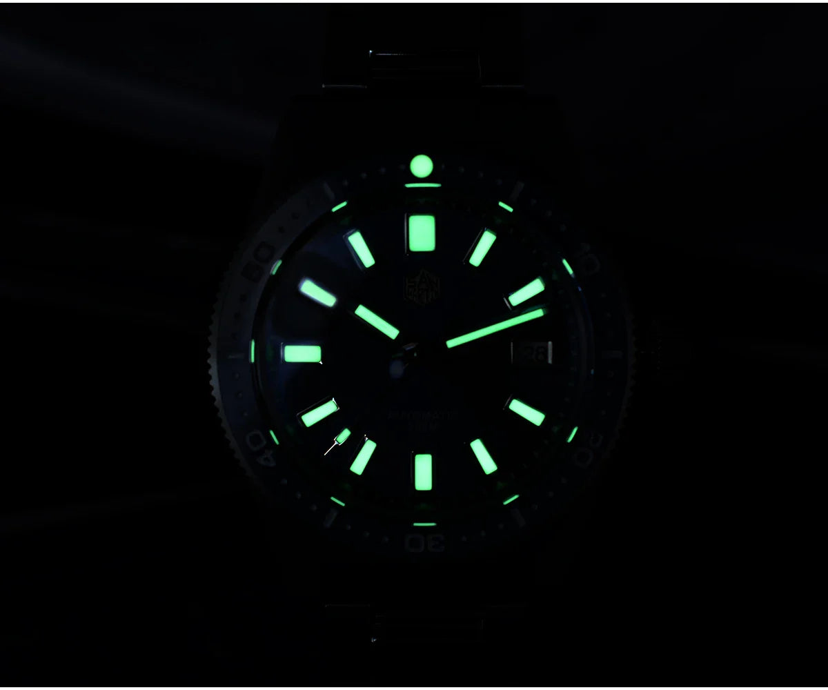 San Martin 62mas V4 Diver SN0007G 41mm NH35 Automatic AR Sapphire  Date Window 20bar c3 Luminous