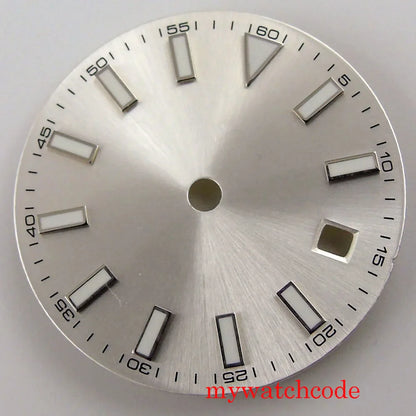 29mm Sterile Watch Dial For MIYOTA 82 Series Mingzhu 2813 Automatic Movement Luminous Marks Wristwatch Parts