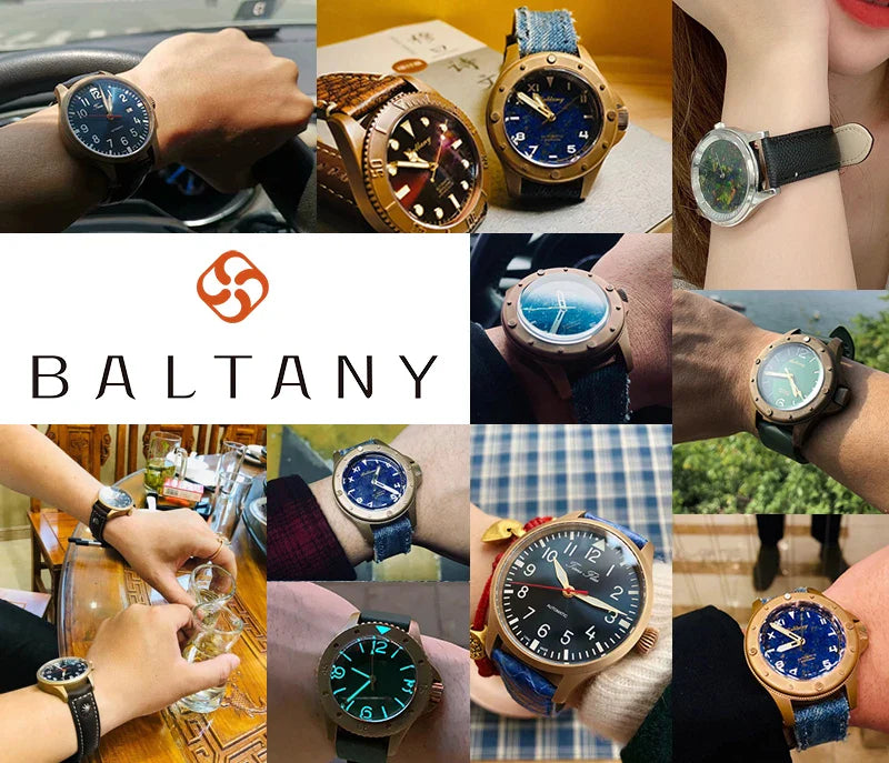 Baltany Bronze Bezel Watch S4030 NH38 20Bar Sailing Diver AR Sapphire 40MM Diver