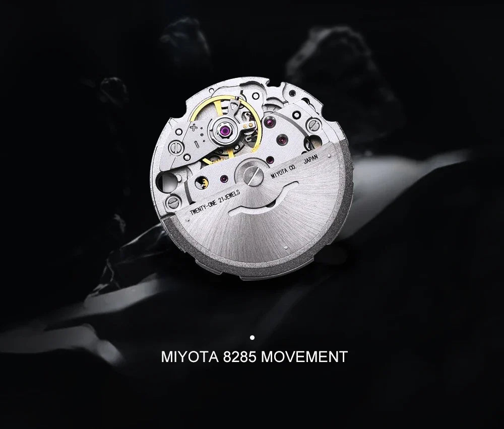 CADISEN C8185 DD40 Day-Date Watch Meteorite Dial  MIYOTA 8285 40MM Sapphire 10Bar