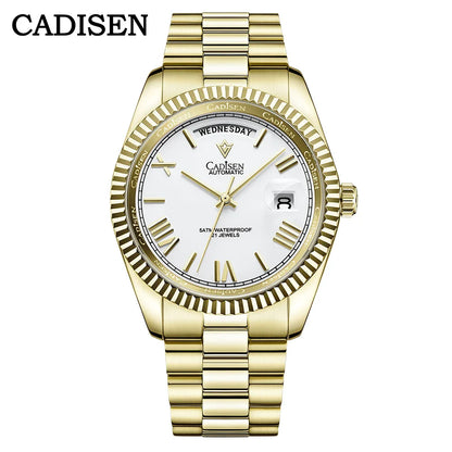 CADISEN C8185 DD40 Day-Date Watch Meteorite Dial  MIYOTA 8285 40MM Sapphire 10Bar