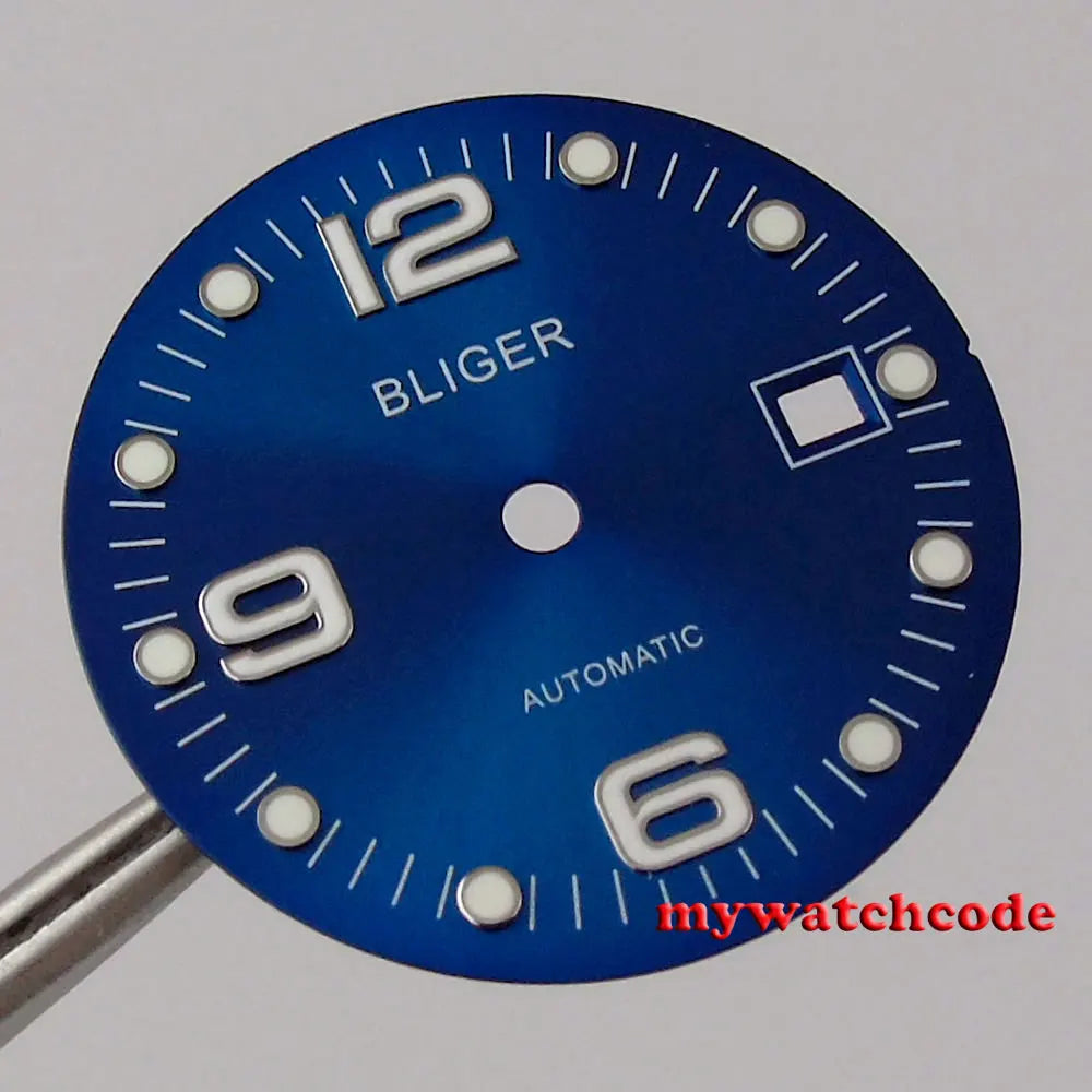 31.5 mm  grey/white/blue/green/black watch dial date window fit for ETA 2824 2836,Miyota 8215 automatic movement men watch
