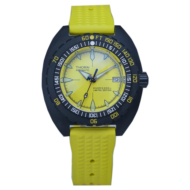 THORN SHY020 Turtle SUB 300T Automatic NH35 44mm AR Sapphire Glass C3 Luminous 200Bar Diver