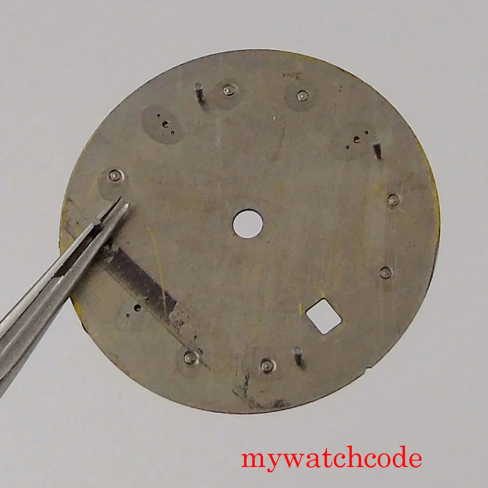 Watch Dial And Hands Set Fit Mingzhu 3804 Automatic Movement With Date Window Luminous Marks Wristwatch Parts