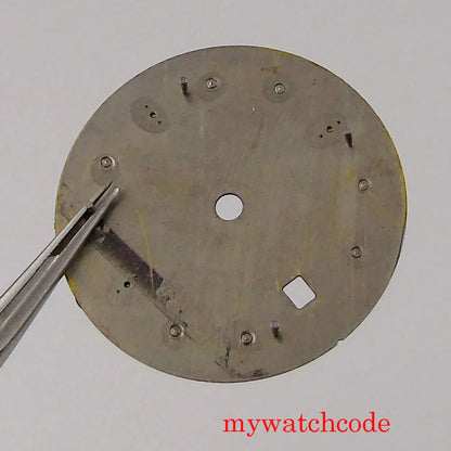 Watch Dial And Hands Set Fit Mingzhu 3804 Automatic Movement With Date Window Luminous Marks Wristwatch Parts