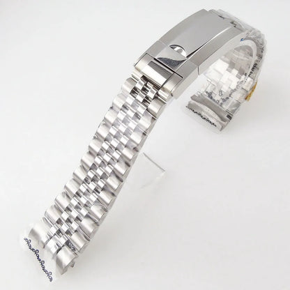 20mm Stainless Steel Watch Strap Bracelet Watchband Spare Parts Brushed/Mid-Polished Glide Lock System Fit for SUB Watch Case