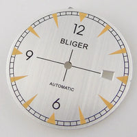 white logo dial