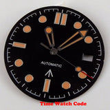 31mm Wave Dial Watch Face Hands Fit for NH35A ETA 2824 PT5000 ST2130 Miyota 8215 821A DG2813 3804 Movement Date Luminous Dial