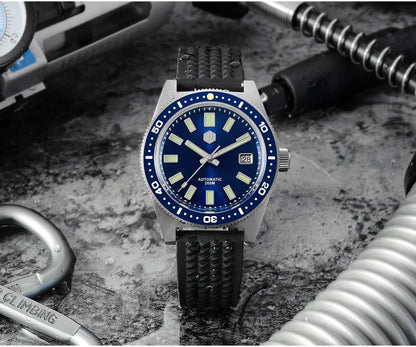 San Martin 62mas V4 Diver SN0007G 41mm NH35 Automatic AR Sapphire  Date Window 20bar c3 Luminous