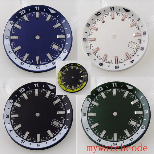 For NH35 NH36 Automatic Movement Sterile Watch Dial Parts With Date Window 36.6mm