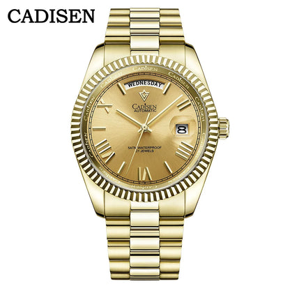 CADISEN C8185 DD40 Day-Date Watch Meteorite Dial  MIYOTA 8285 40MM Sapphire 10Bar
