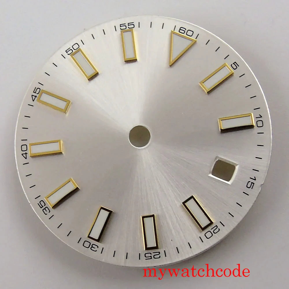 29mm Sterile Watch Dial For MIYOTA 82 Series Mingzhu 2813 Automatic Movement Luminous Marks Wristwatch Parts