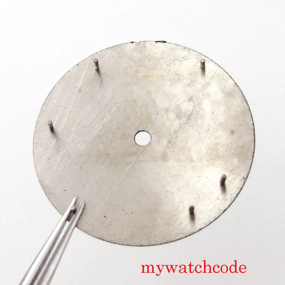 29mm Logo/Sterile Watch Dial Face Hands Set Fit NH 35 NH 36 ET A2824 PT 5000 MIY OTA82 Series DG2813 Movement Green Luminous