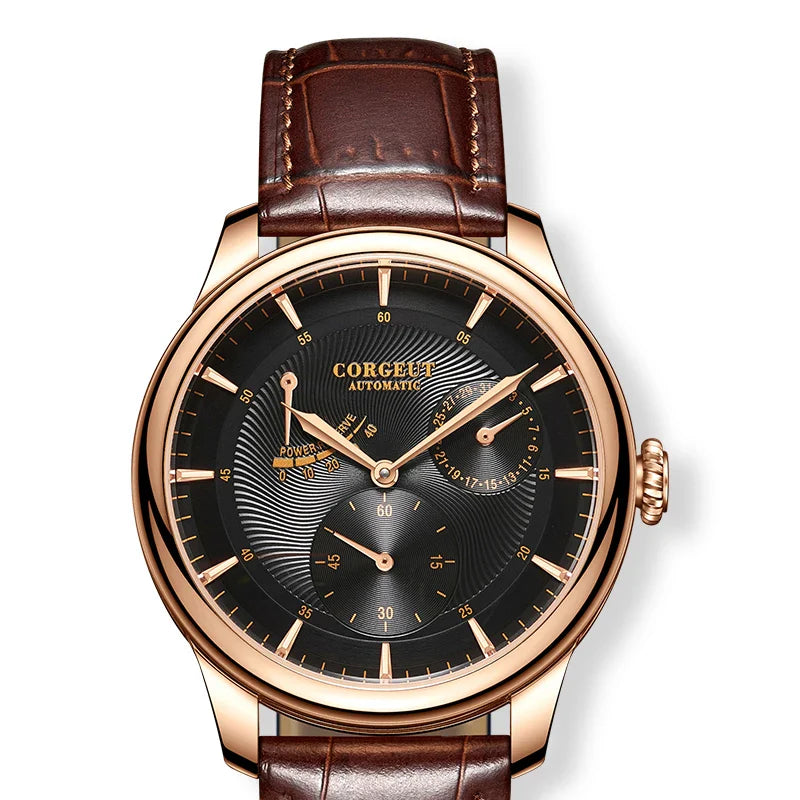 Corgeut 6658 Chronograph Watch Dress 40MM 3ATM Hardlex