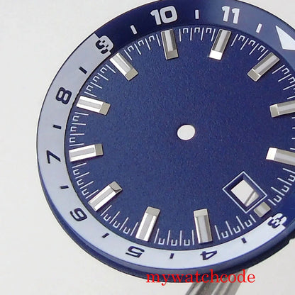 For NH35 NH36 Automatic Movement Sterile Watch Dial Parts With Date Window 36.6mm