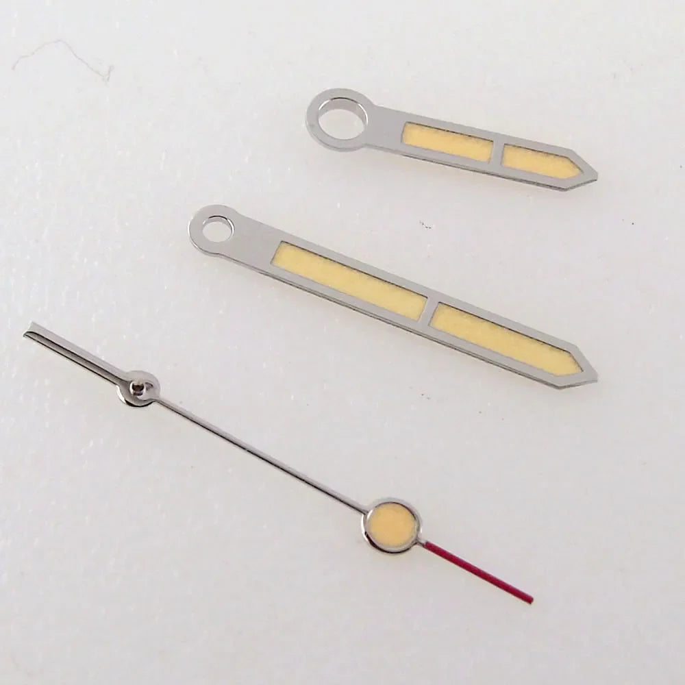 For NH35 NH36 MIYOTA 82 Series ETA 2836 2824 Automatic Movement 29MM California Black Super Luminous Watch Dial Face Hands Set