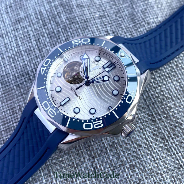 NH39A 41mm Bliger Seamaster SkeletonSapphire Glass 3ATM TD266