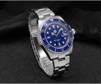 San Martin SUB Diver Sn0019G 41mm Water Ghost PT5000 SW200 Automatic AR Sapphire 20Bar BGW-9 Luminous