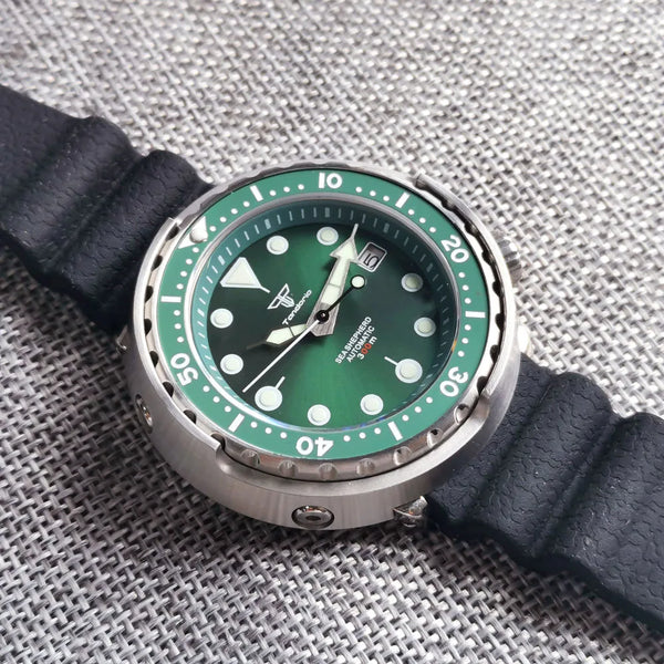 Tandorio Tuna Watch Super Luminous Sapphire Diver 46.5mm NH35A 20bar TD 259