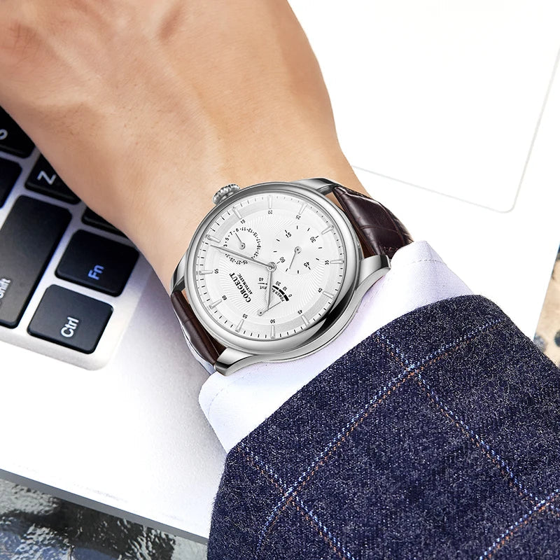 Corgeut 6658 Chronograph Watch Dress 40MM 3ATM Hardlex