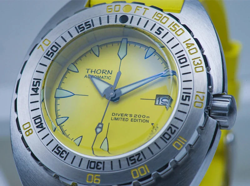 THORN SHY020 Turtle SUB 300T Automatic NH35 44mm AR Sapphire Glass C3 Luminous 200Bar Diver