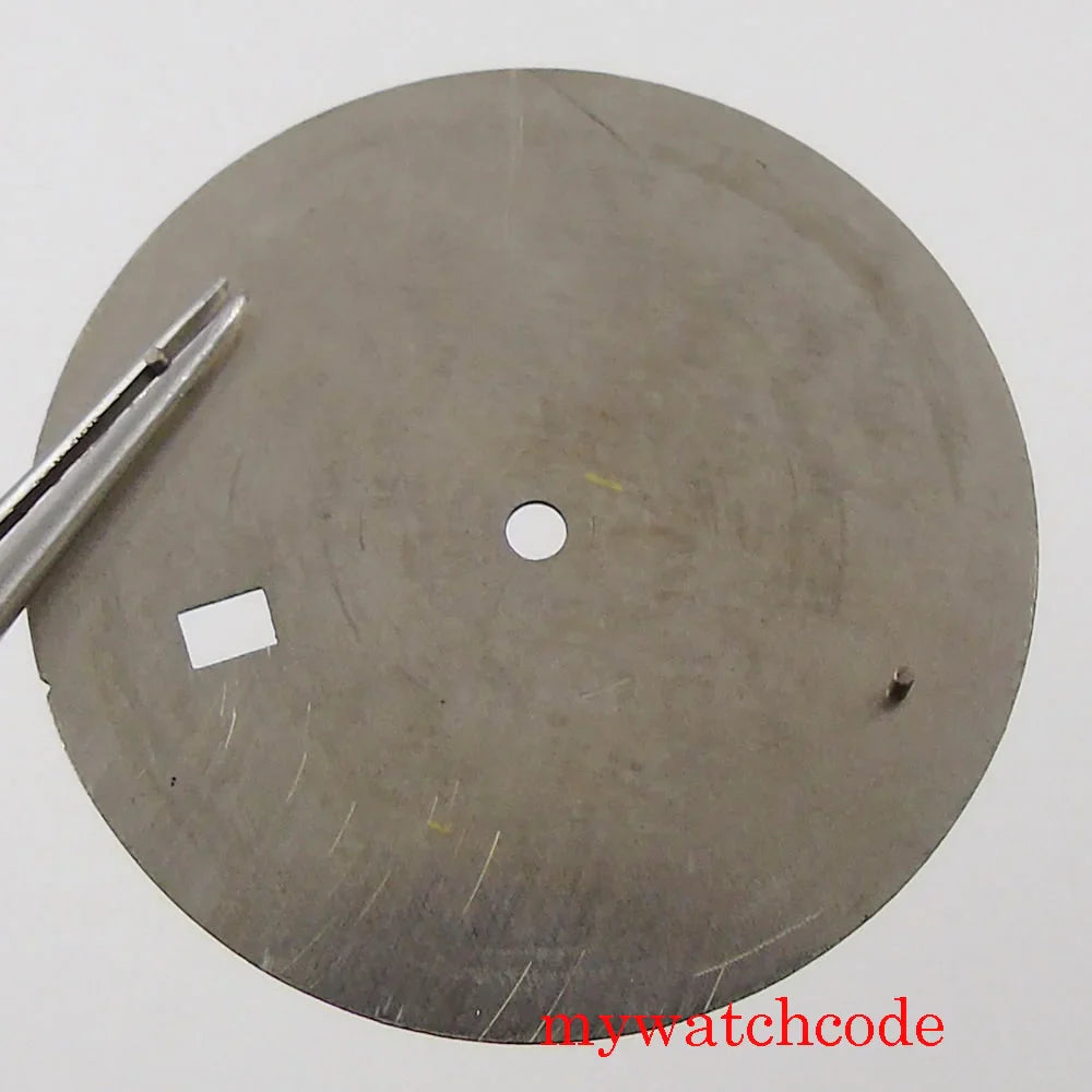 33.6mm Sunburst Watch Dial Green Luminous For NH35A Movement Green Luminous Marks With Date Window Wristwatch Accessories