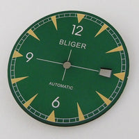 Green logo dial