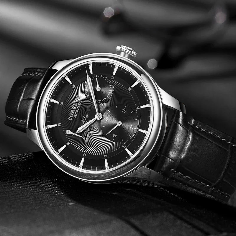 Corgeut 6658 Chronograph Watch Dress 40MM 3ATM Hardlex