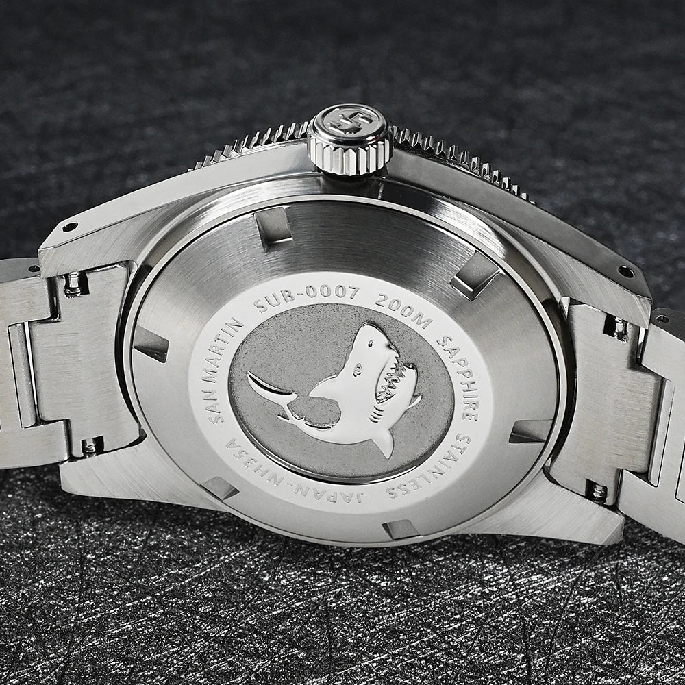 San Martin 62mas V4 Diver SN0007G 41mm NH35 Automatic AR Sapphire  Date Window 20bar c3 Luminous