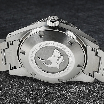 San Martin 62mas V4 Diver SN0007G 41mm NH35 Automatic AR Sapphire  Date Window 20bar c3 Luminous