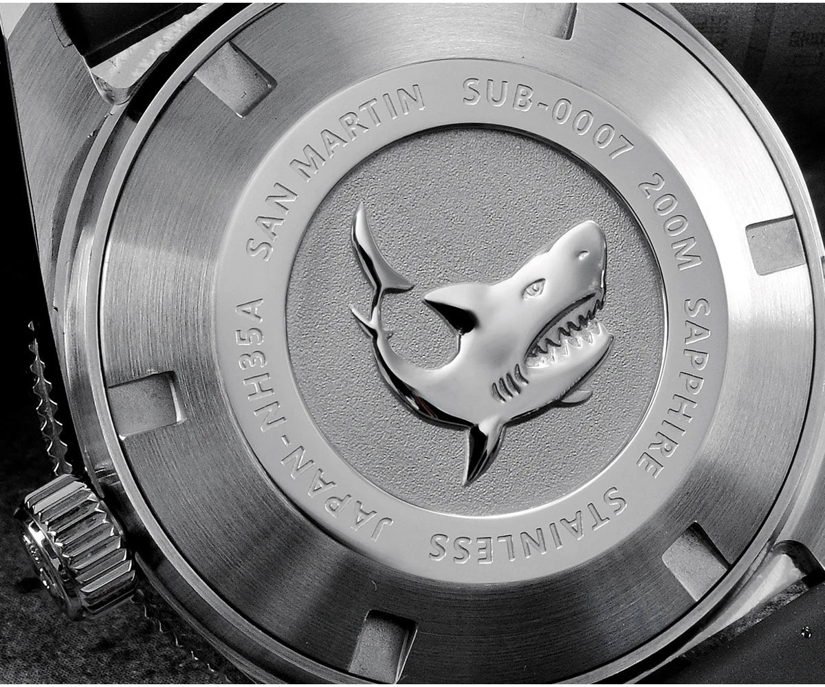 San Martin 62mas V4 Diver SN0007G 41mm NH35 Automatic AR Sapphire  Date Window 20bar c3 Luminous